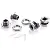 HSP Grey Aluminium 17mm Hex Adapter Set 81011