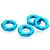 HSP Blue Aluminium 12mm (17mm Hex) Serrated Wheel Nuts 4Pcs 81212A