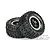 Pro-Line 4.0/5.5" X-Maxx Trencher Pro-Loc Wheels Mounted on Impulse Pro-Loc Black Wheels with Stone Grey Rings 2Pcs 10151-13