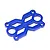 HSP 1/8 Blue Aluminium Upper Centre Differential Plate 81001