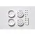 Tamiya 1/14 1.7" Truck Rear Matte White Rims 4Pcs 56542
