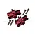 GPM Red Aluminium ARRMA Kraton, Talion & Outcast +13mm Wheel Hex Extension 2Pcs ARR010/+13MM-R