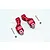 GPM Red Aluminium ARRMA Senton Rear Hubs 2Pcs MAS022-R
