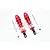 GPM Red Aluminium ARRMA Senton Complete 100mm Adjustable Shocks w/ Mounting Hardware MAS100F-R-OR-BEBK