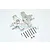 GPM Silver Aluminium Steering Hub Set UDR021-S