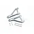 GPM UDR Silver Aluminium Front Upper Left & Right Suspension Arms 2Pcs UDR054-S