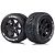 Louise 5.5" X-Rocket MFT Tyres on Black Spoke Rims - Glued Wheels 2Pcs L-T3295B