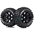 Louise 4.7/5.5" ST-Ulldoze Tyres on Black Spoke Rims - Beadlocked Wheels 2Pcs L-T3288B