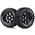 Louise 4.7/5.5" SC-Uphill Tyres on Black Spoke Rims - Beadlocked Wheels 2Pcs L-T3293B