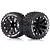 Louise 2.8" ST-Uphill Tyres on (1/2 Offset) Black Rims - Glued Wheels 2Pcs L-T3211BH