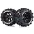 Louise 2.8" MT-Mcross Tyres on Black Spoke Rims - Glued Truck Wheels w/ Foam 2Pcs L-T3274BM