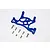GPM Blue Aluminium Traxxas Slash 4x4 LCG Motor Mount SLA036LCG-B