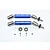 GPM Blue Stainless Steel Traxxas Slash/Stampede 4x4 Front Universal Drive Shafts 2Pcs w/ 12mm Hexs SSLA1280FHA-B