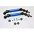 GPM Blue Steel Traxxas Slash/Stampede 4x4 Front Universal Drive Shafts 2Pcs w/ 12mm Hexs SSLA1280FH-B