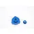 GPM Blue Aluminium Traxxas Slash 4x4 Slipper Shaft Bearing Adaptor SLA035-B
