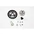 GPM Hardened Steel 56T 32dp/0.8Mod Spur Gear & 15T Pinion w/ Grey Aluminium Slipper Adapter SLA155615TLG-GS