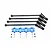 GPM Harden Steel Traxxas 8S X-Maxx Front & Rear CVD Complete Set w/ Blue Aluminium Hexes TXM8170N/2-B