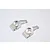 GPM Silver Aluminium Traxxas Rustler VXL Rear Hubs 2Pcs RUS022-S