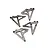 Traxxas UDR Satin Chrome Rear Left & Right Shock Mount 2Pcs 8538X