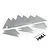 Traxxas UDR Silver Aluminium Tube Chassis Panel Set 8434A