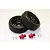 GPM Red Aluminium +13mm Hex Adapter Widener Set w/ Radial On Road Wheels 2Pcs ARR88910/2-R