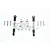 GPM UDR Silver Aluminium Front Left & Right Sway Bar Arm Set w/ Stainless Steel Turnbuckles UDR312FS-S