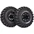 Louise 2.2" CR Champ Tyres on Black 8 Spoke Rims - Glued Wheels 2Pcs L-T3236VB