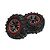 Xinlehong 2.6/2.8" Sprint 9125 Off Road Tyres on Grey Rims - Wheels 2Pcs 25-ZJ02