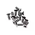Xinlehong 2.6x6mm Coarse Thread Countersunk Head Screws 10Pcs 30-LS04