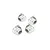 Xinlehong 4mm Steel Flanged Nyloc Nuts 4Pcs 30-WJ08