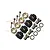 GPM Black Aluminium TRX-4 12mm Hexes (9mm Thick) 4Pcs w/ Hardware TRX4010/9MM-BK