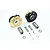 GPM Black TRX-4 Brass Weighted Axle Pendulum Knuckles & +23mm Hex Adapter 2Pcs TRX4023DX-BK