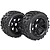 Louise 4.7/5.5" Baja 5B Rear B-ulldoze Tyres on Black Spoke Rims - Beadlocked Wheels 2Pcs L-T3244B