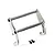 Chrome front push bumper bar for Traxxas TRX-4 Ford Bronco with two included black mounting screws.