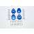 GPM Blue Aluminium TRX-4 Front & Rear Portal Drive Housing Set 4Pcs TRX4021A/2-B