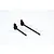 Two black metal RC portal drive shafts with integrated gears, shown against a white background with a faint GPM Racing logo watermark.