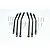 GPM Black Aluminium TRX-4 Suspension Tunbuckles 6Pcs TRX4160A-BK-BEBK