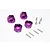 GPM Purple Aluminium HPI Bullet Flux 12mm Hex Conversion (9mm Off-Set) 4Pcs BST010/12X9-P