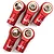 Yeah Racing Red Aluminium M3 Threaded (Counter Clockwise) Rod Ends 5Pcs YA-0572RD