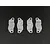 GPM Black Aluminium 5IVE-T Brake Pads 2Pcs LO5T041-BK