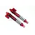 GPM Red Aluminium 127-186mm Front Shocks 2Pcs w/ Reservoir BJ186F/L-R-BK