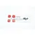 GPM Red Stainless Steel TRX-4 Defender Door Hinges 4Pcs TRX4ZSP38-R
