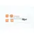 GPM Orange Stainless Steel TRX-4 Defender Door Hinges 4Pcs TRX4ZSP38-OR