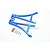 GPM Blue Aluminium E-Revo VXL 2.0 Front Lower Suspension Arms 2Pcs w/ Hardware ER2055-B