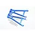 GPM Blue Aluminium E-Revo VXL 2.0 Rear Lower Suspension Arms 2Pcs w/ Hardware ER2056-B