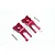 GPM Red Aluminium ARRMA GRANITE 4x4 Rear Left & Right Hubs 2Pcs MAG022-R