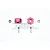 GPM Red Aluminium 14mm Hex Adapters (9mm Thick) 2Pcs MAG010/9MM-R