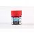 A 10ml glass jar of Tamiya LP-52 Clear Red lacquer paint with a red screw-on cap, set against a plain white background.