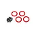 Traxxas Red Aluminium 1.9" Beadlock Rings 4pc 8169R