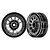 Traxxas TRX-4 Method 105 1.9" Black Chrome Rims 2Pcs 8173